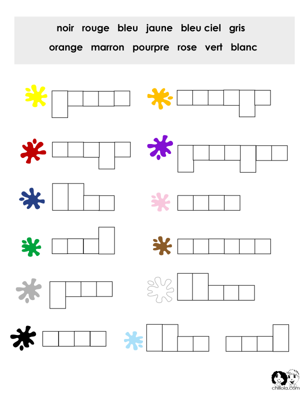 Teacher Printouts Elegant French Color Puzzle Worksheet French