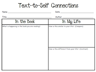 Text To Text Connections Worksheets The Best Worksheets Image