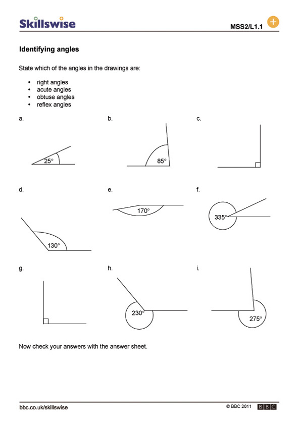 Types Of Angles Worksheets The Best Worksheets Image Collection