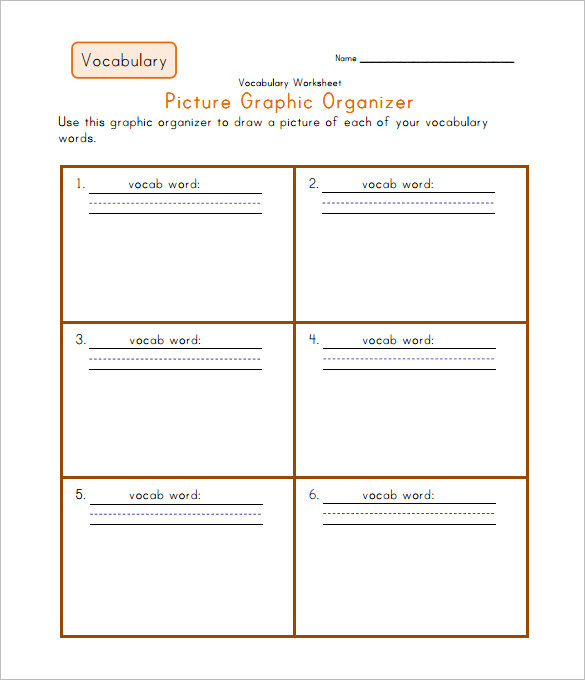 Vocabulary Worksheet Template Pdf 344386