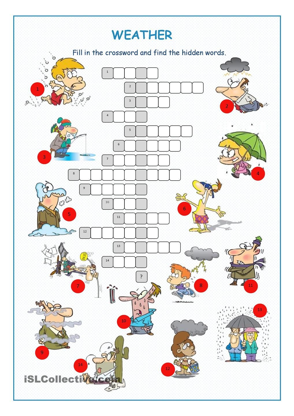 Weather Crossword Puzzle