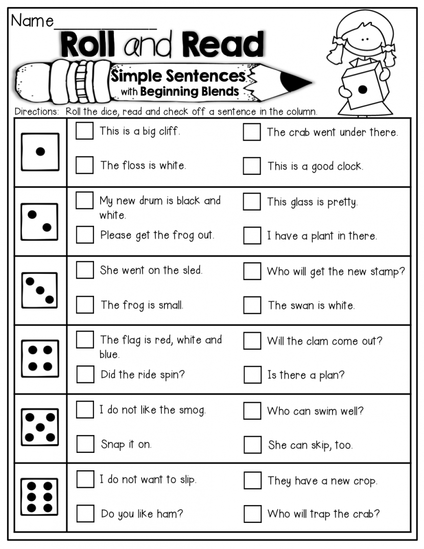 Workbooks Â» Simple Sentence Worksheets