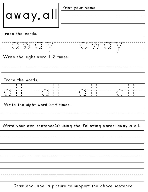 16 Best Images Of Worksheets Words Kindergarten Igetsight