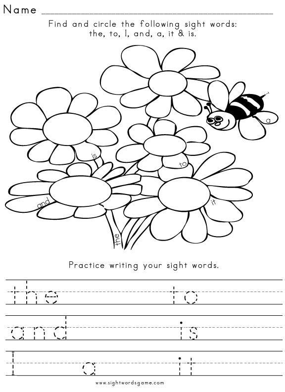 1st Grade Sight Words Worksheets The Best Worksheets Image