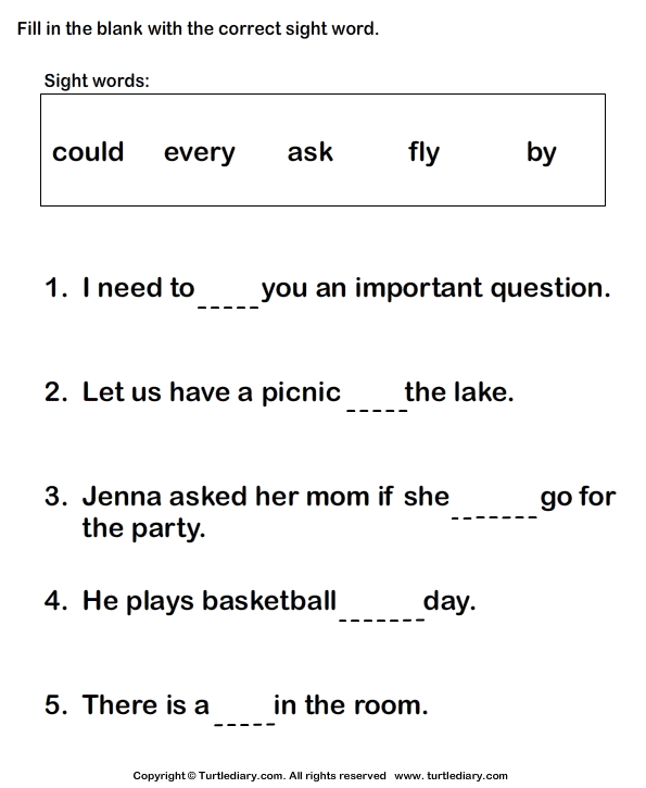 26 First Grade Sight Word Worksheets, First Grade 100 Sight Words
