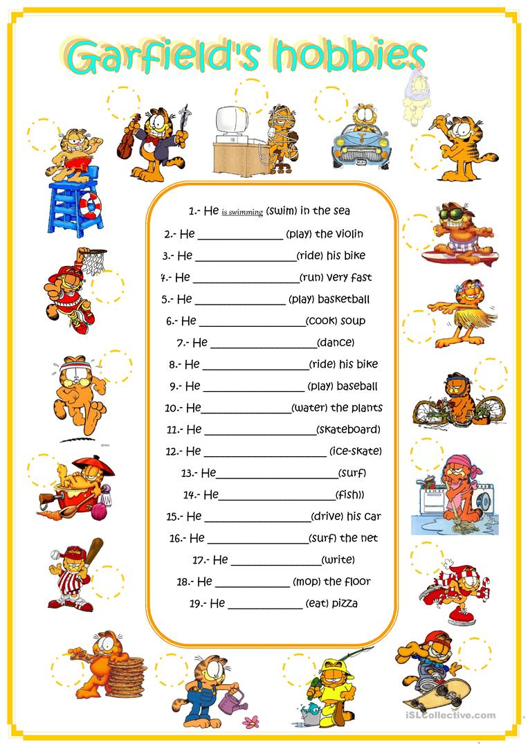 405 Free Esl Hobbies Worksheets