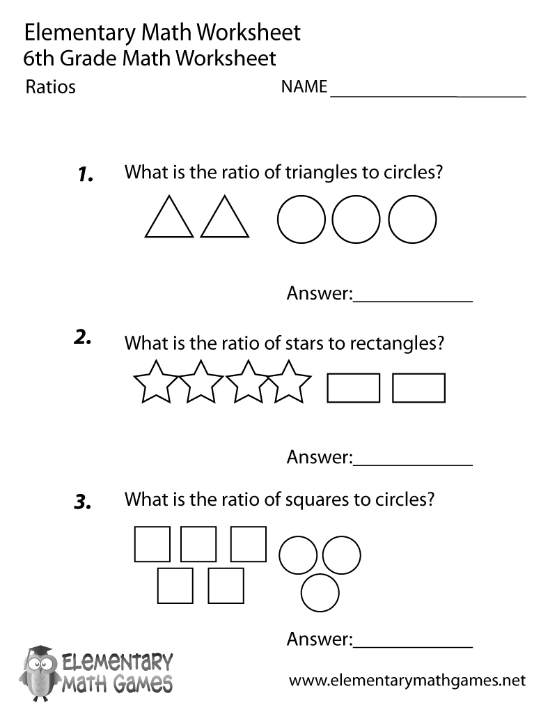 6th Grade Math Worksheets For Students The Best Worksheets Image