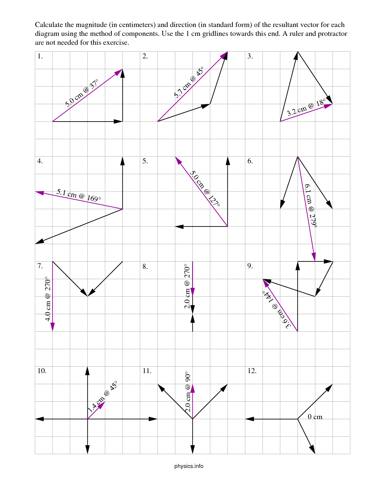Adding Vectors Worksheet The Best Worksheets Image Collection