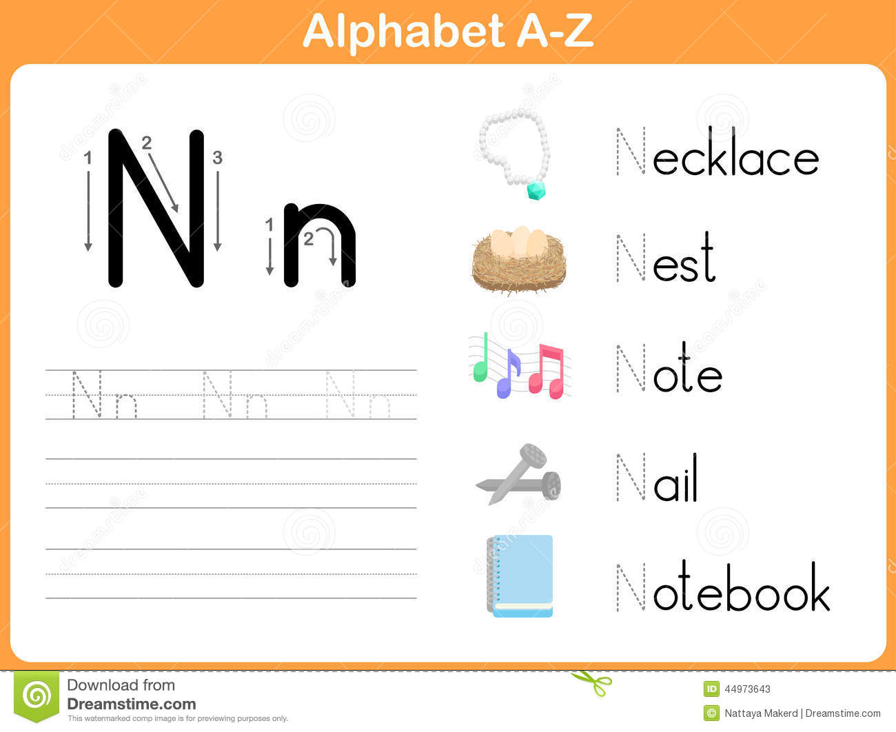 Alphabet Tracing Worksheet  Writing A