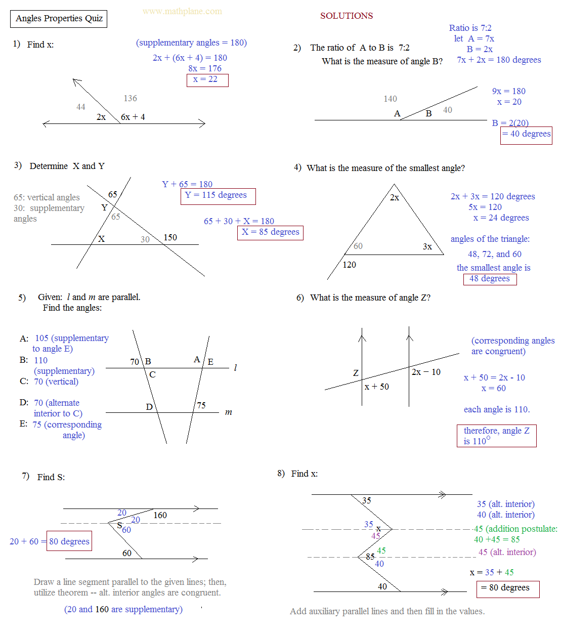 Angle Properties Worksheet The Best Worksheets Image Collection