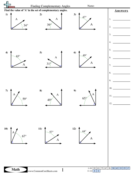 Angles Worksheet Pdf The Best Worksheets Image Collection