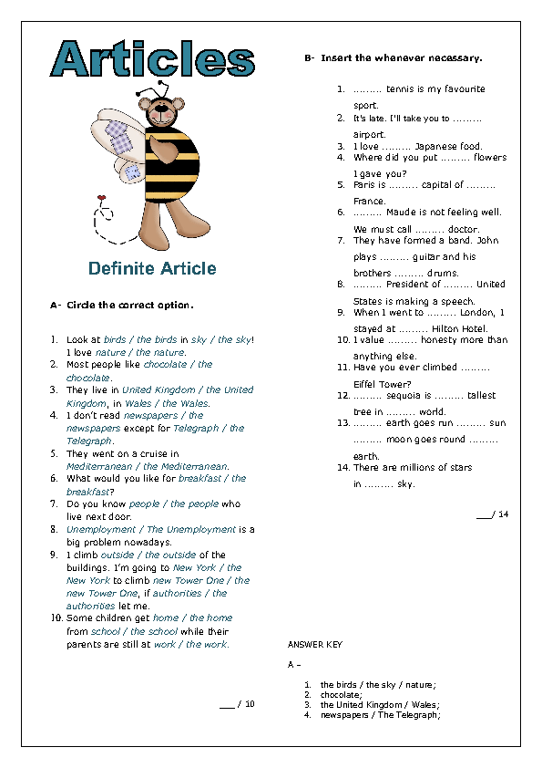 Articles Worksheet The Best Worksheets Image Collection