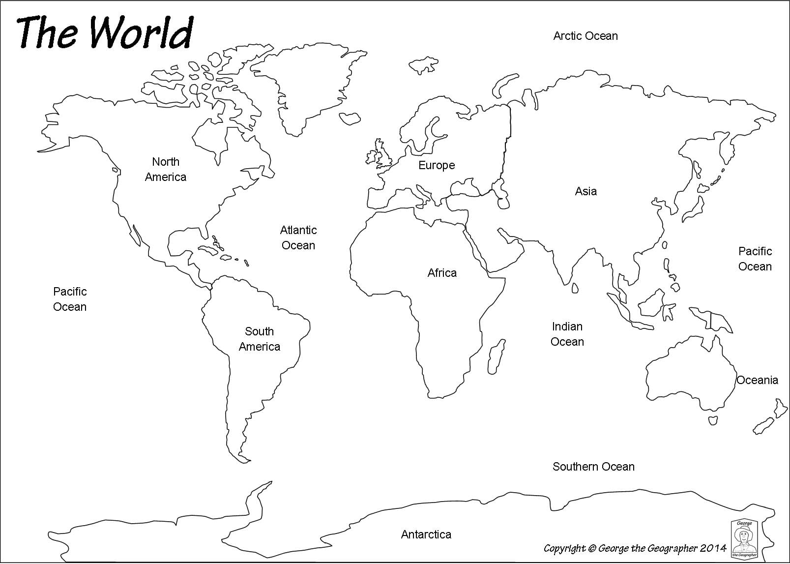 Blank World Map Printable Worksheet Maps Best Of Pdf New Pathwayto