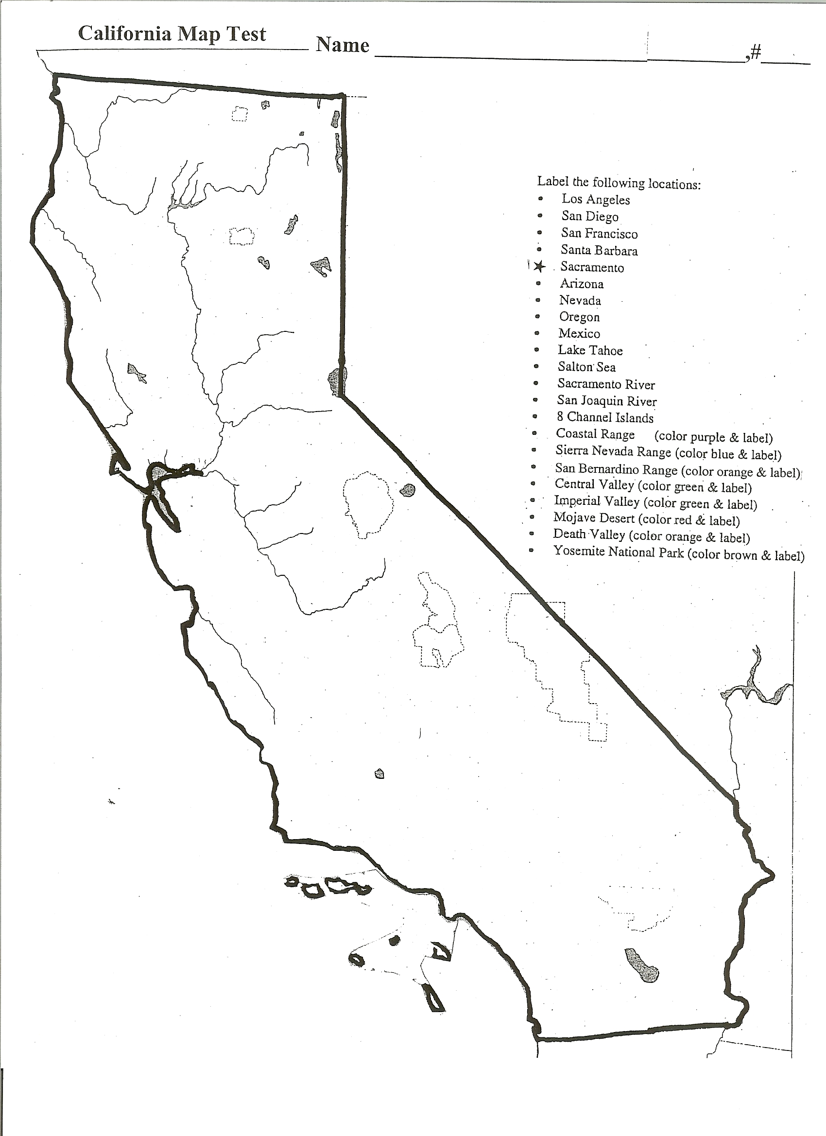 California Regions School Worksheets  5ba741f61e08