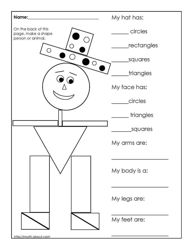Collection Of Basic Shapes Math Worksheets