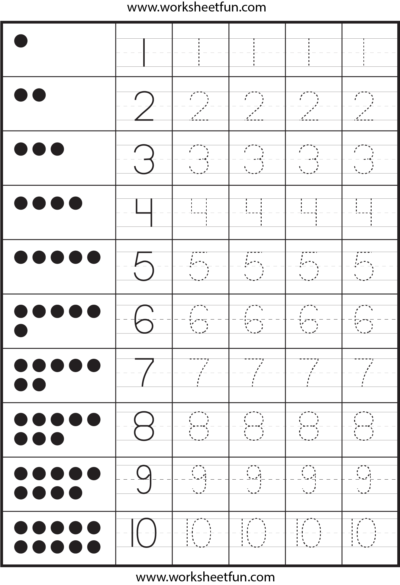 Collection Of Handwriting Numbers Worksheets For Preschoolers