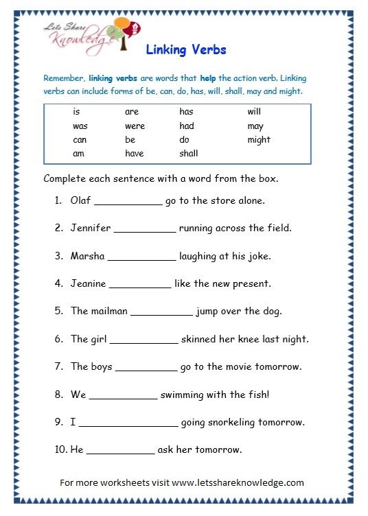Collection Of Helping Verbs Worksheet 3rd Grade