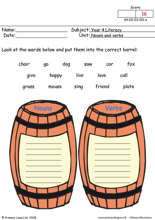 nouns-verbs-printable-worksheets