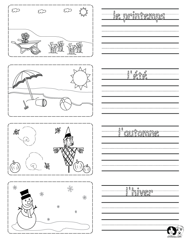 Collection Of Kindergarten Seasons Worksheet Free