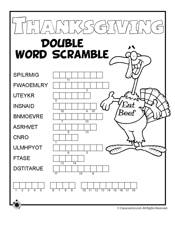 Collection Of Kindergarten Thanksgiving Reading Worksheets