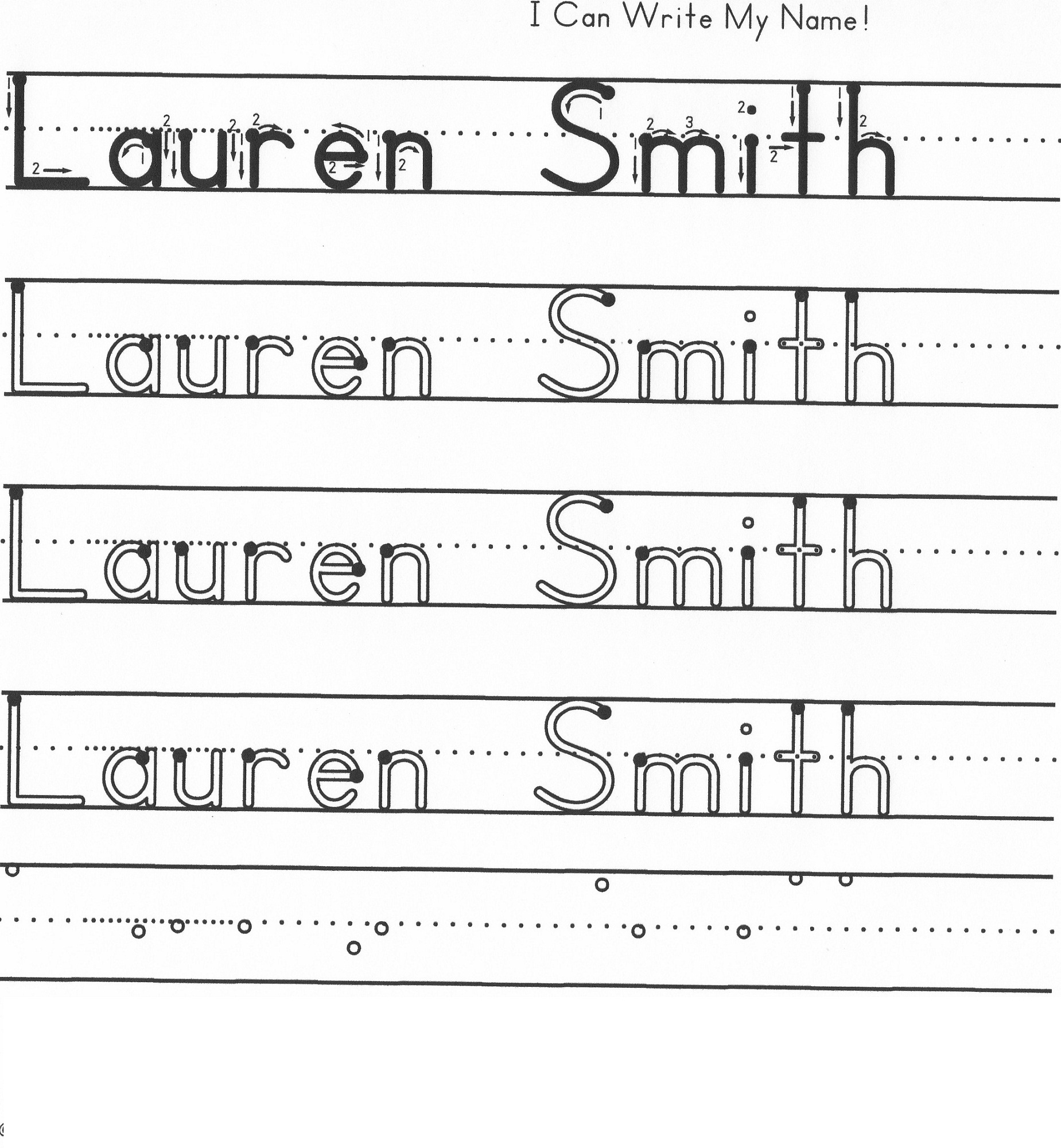 Collection Of Preschool Printables Name Tracing