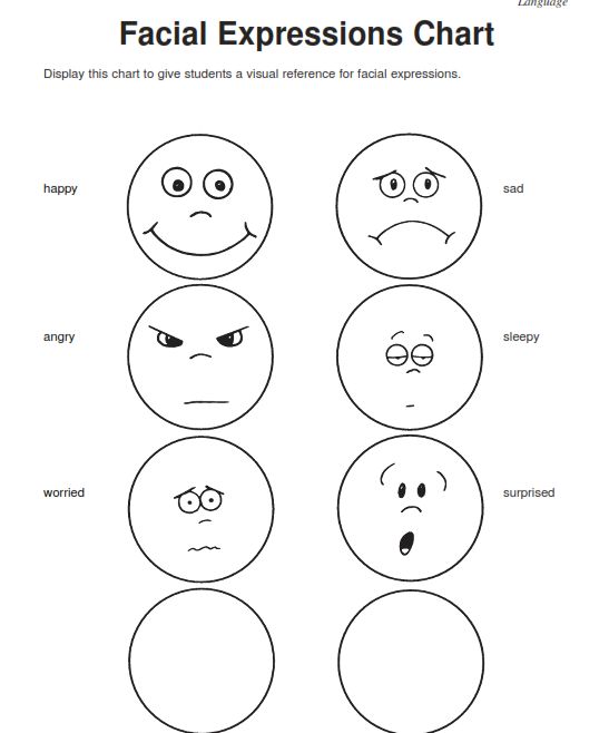 Collection Of Preschool Worksheets Feelings Emotions