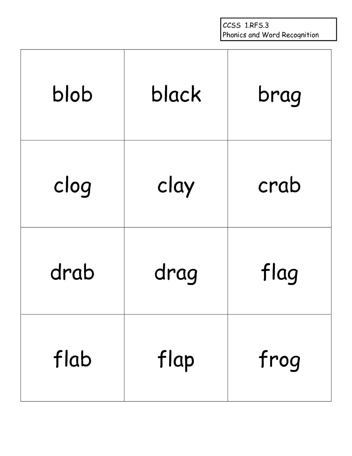 Common Core Phonics Worksheets For Kindergarten 929196