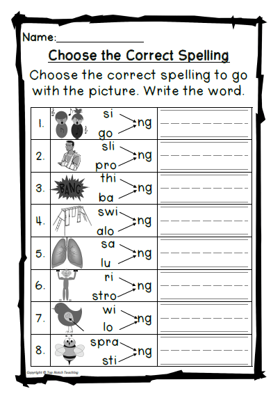 Digraph Worksheets Free 1376741