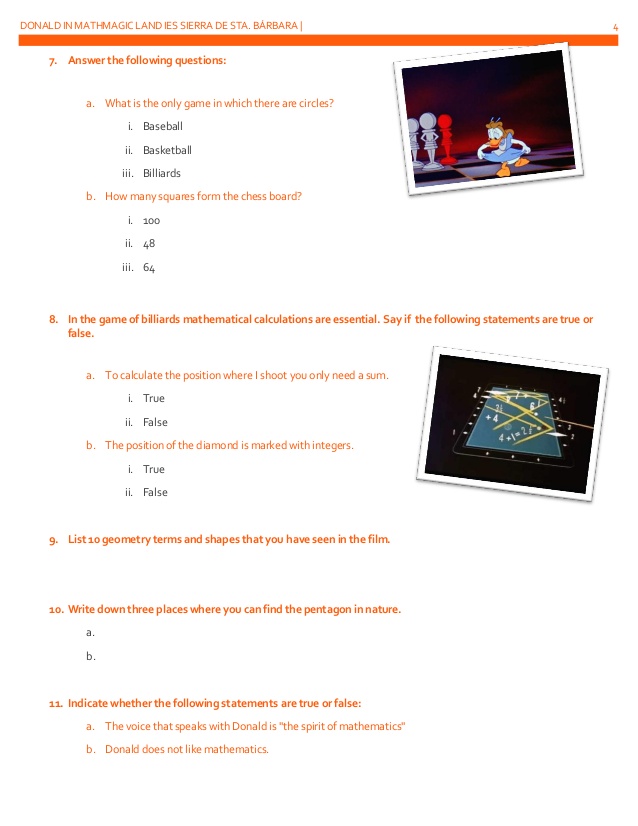Donald Duck In Mathmagic Land Worksheet The Best Worksheets Image