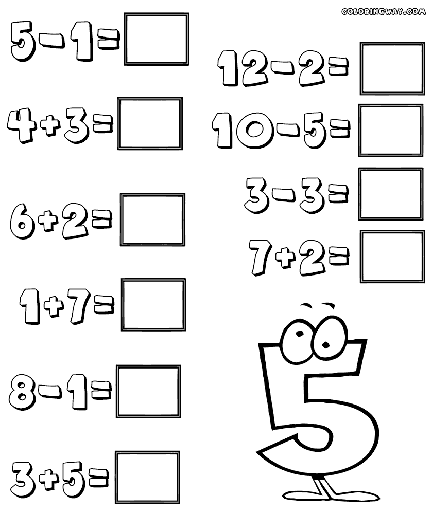 Easy Math Worksheets Printable Kindergarten First Grade