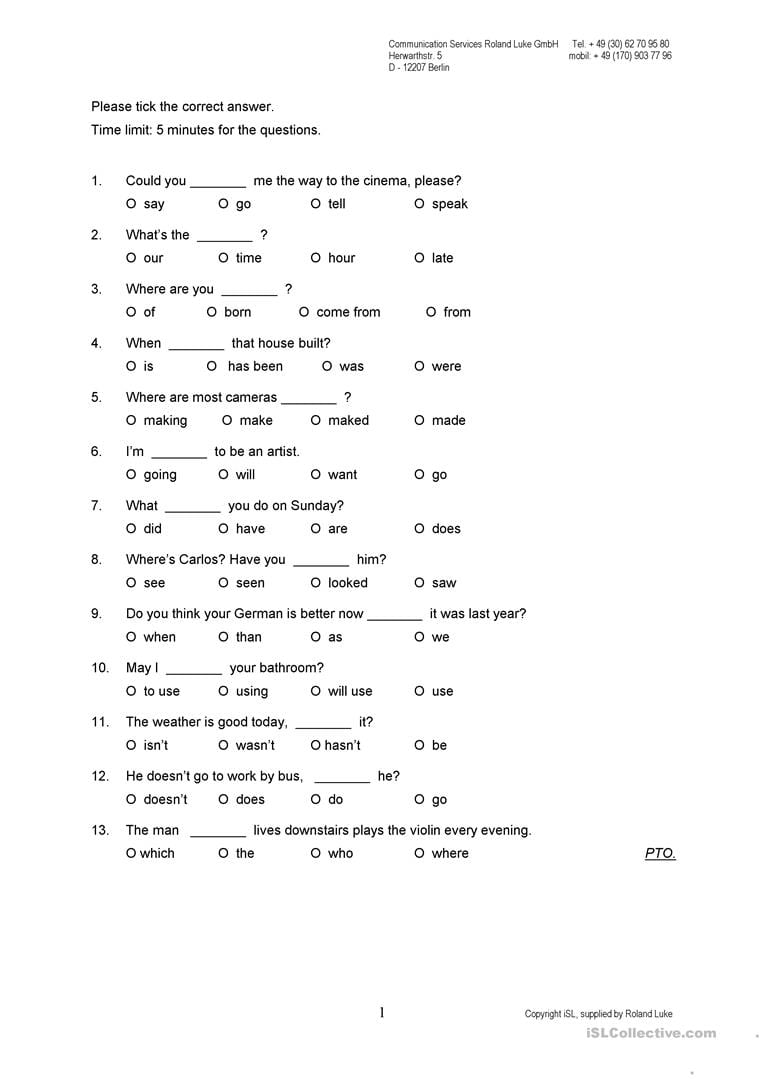 School At Home multiple choice Vocabulary Test 6 Best Images Of multiple choice Vocabulary 