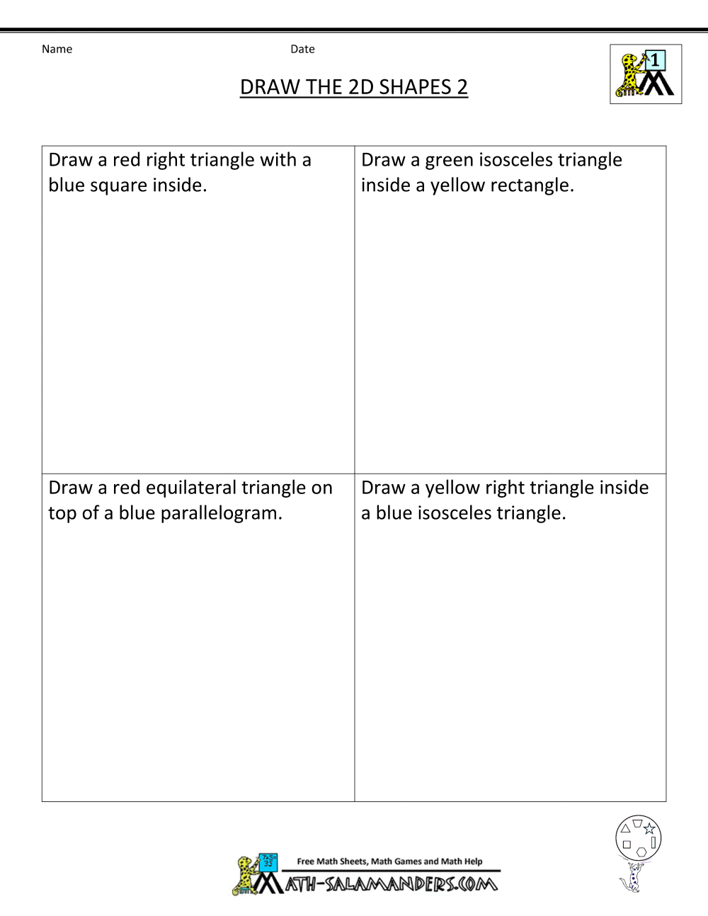 First Grade Geometry