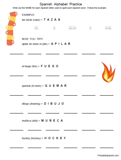 Free Printable Alphabet Worksheets In Spanish 251357