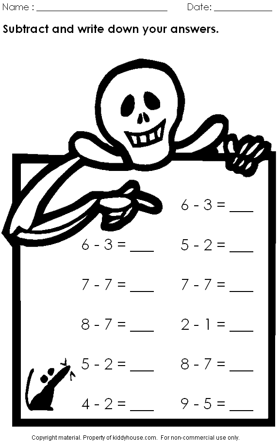 Free Printable Halloween Worksheets The Best Worksheets Image