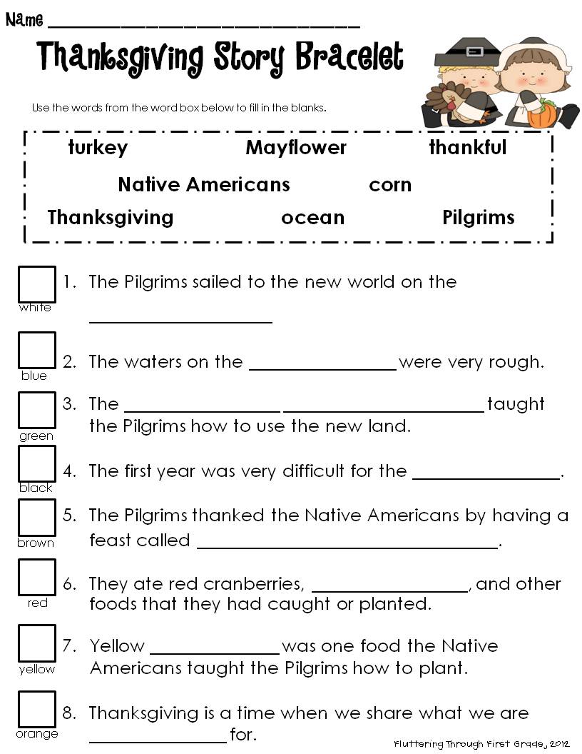 Free Thanksgiving Math Worksheets For 1st Grade 331203