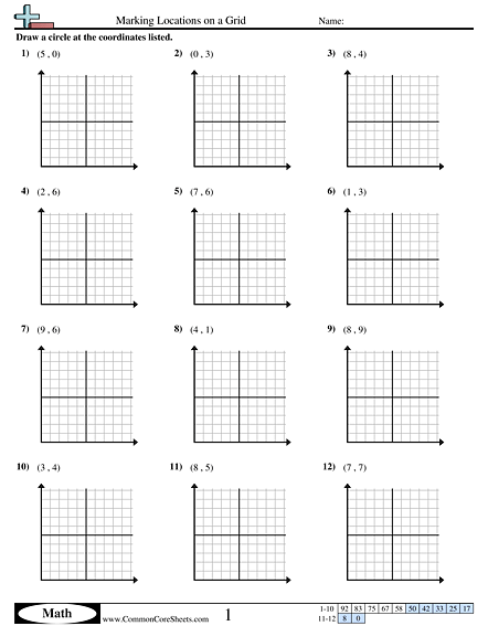 Grade 3 Math Grids Worksheets 1192661
