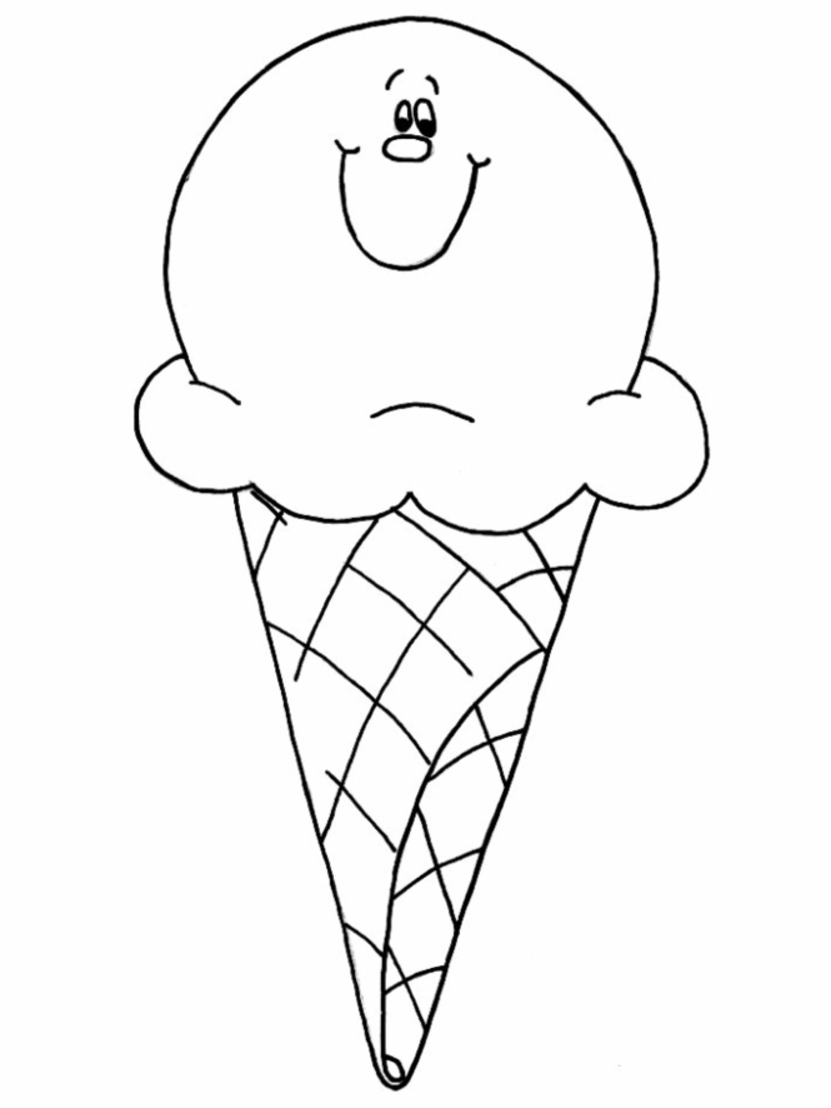 Ice Cream Coloring Pages For Kids