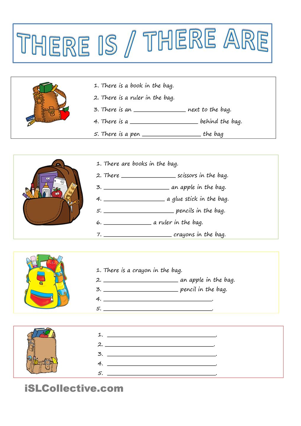 Ideas Of There Is And There Are Worksheets Pdf On Letter Template