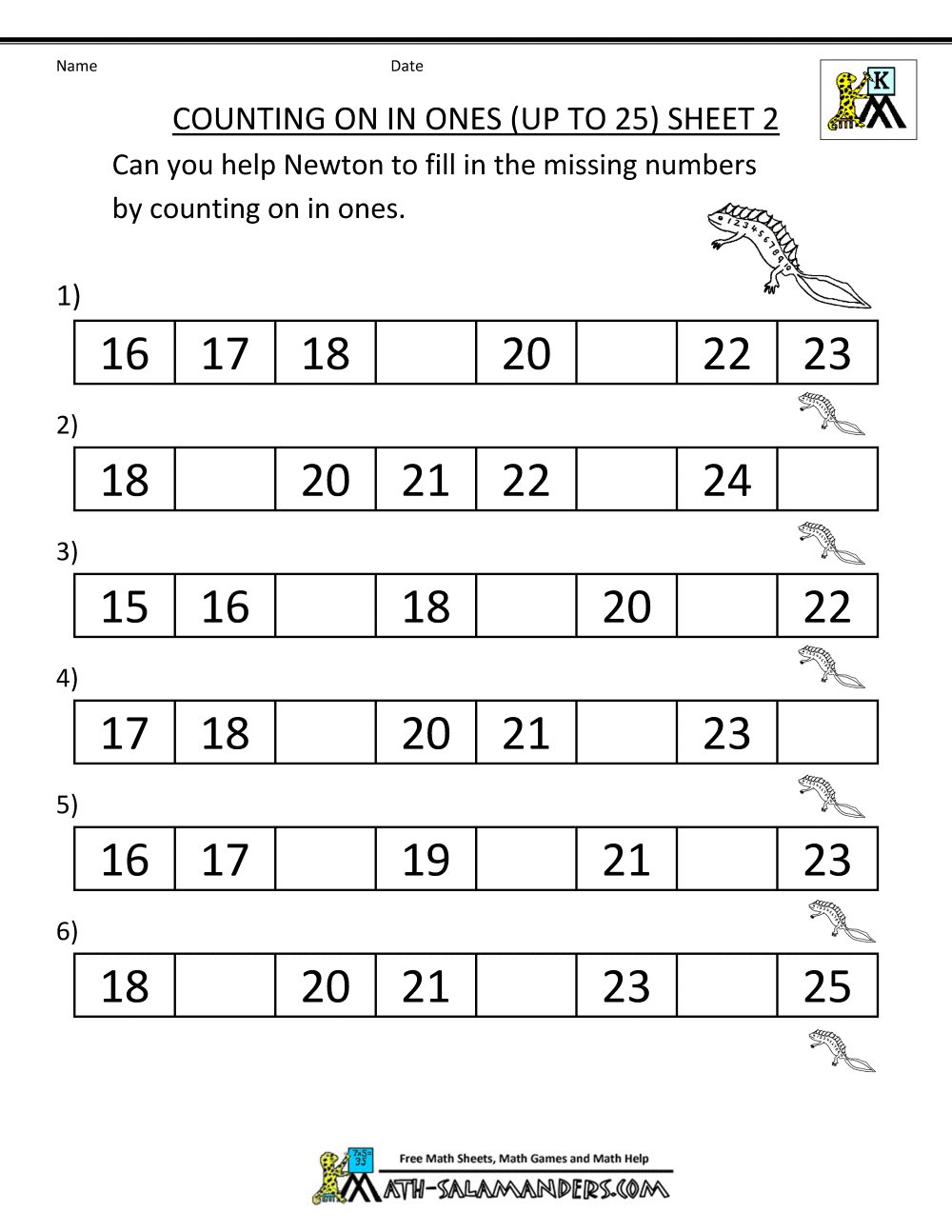 Kindergarten  Math Sequencing Worksheets Freerintable For Middle