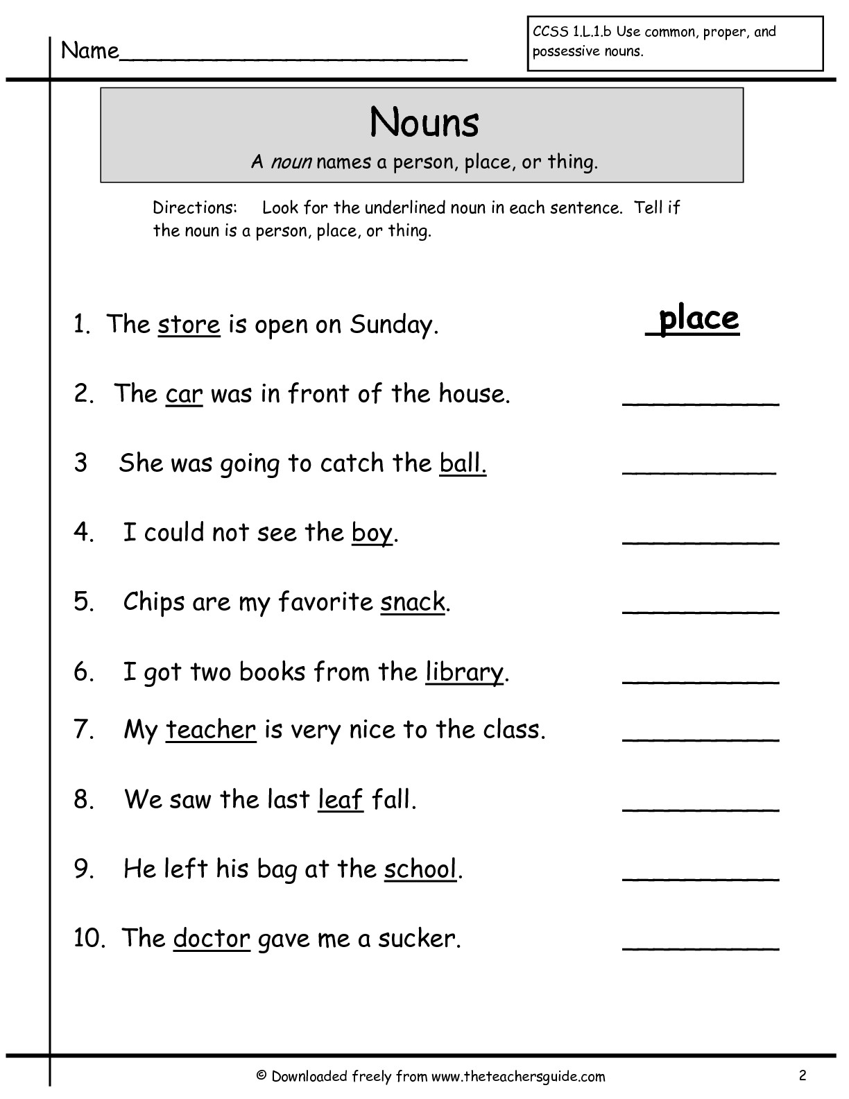 Library Worksheets For First Grade 37596