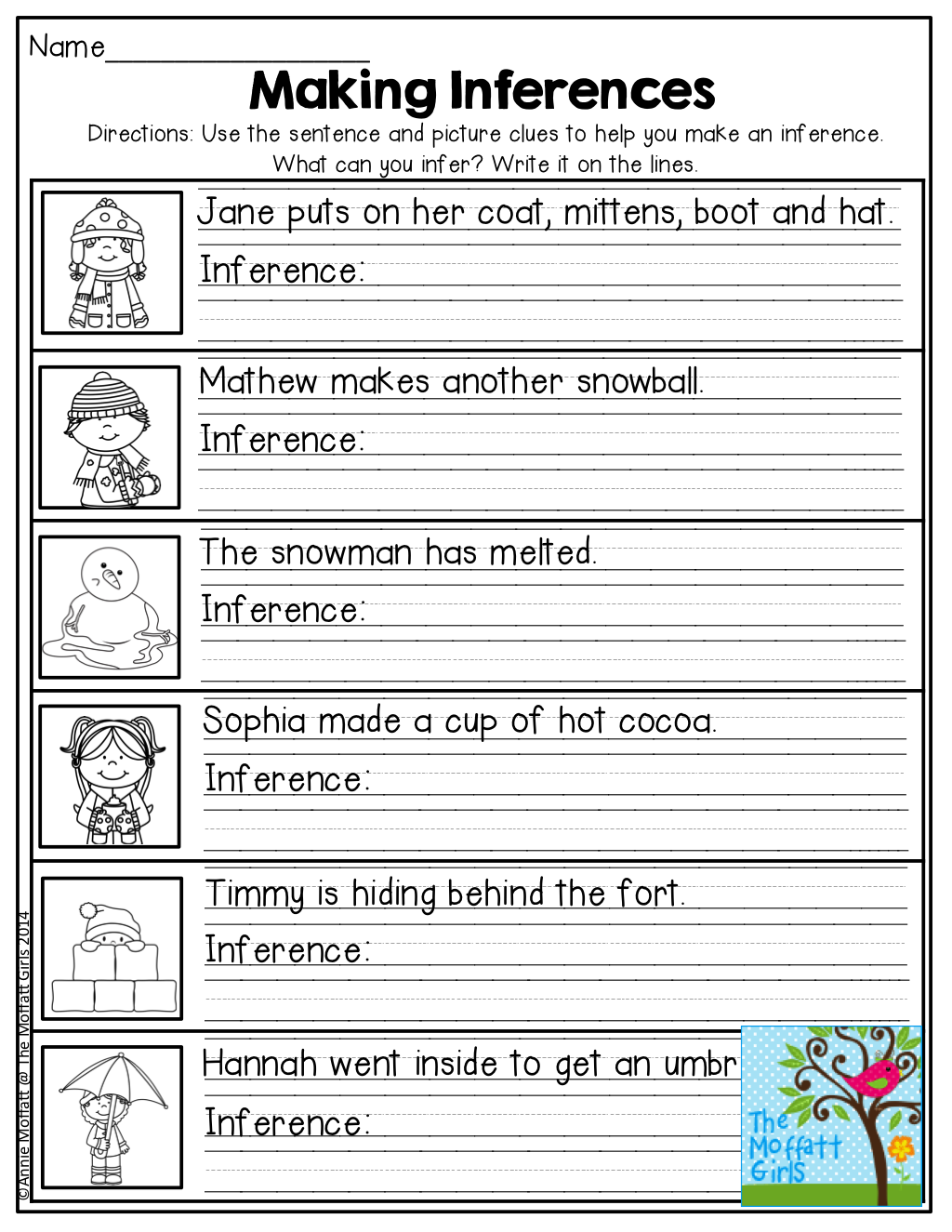 Making Inferences Worksheets 2nd Grade The Best Worksheets Image
