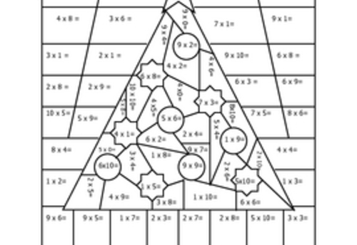 Math Multiplication Worksheets Christmas 189571