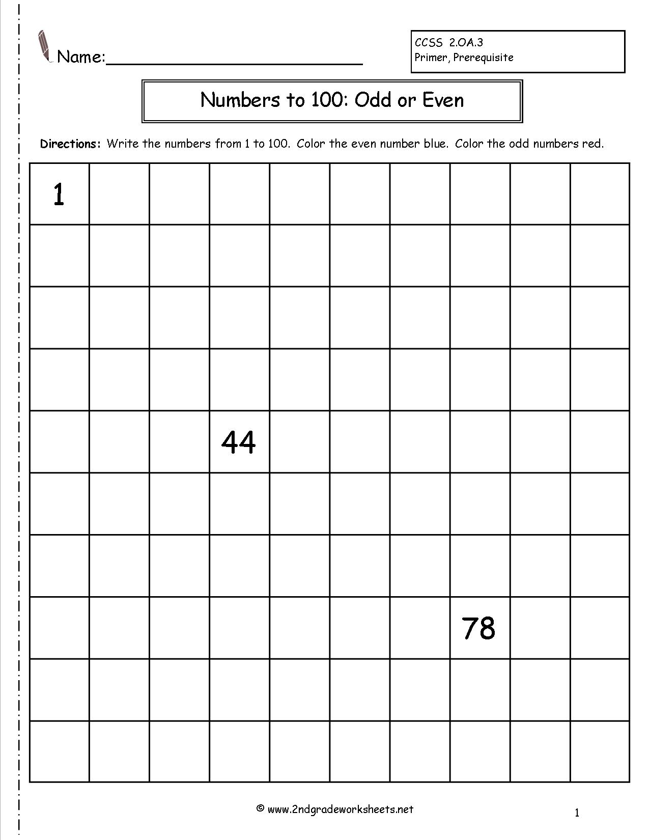 Math Worksheets Writing Numbers To 100 69692