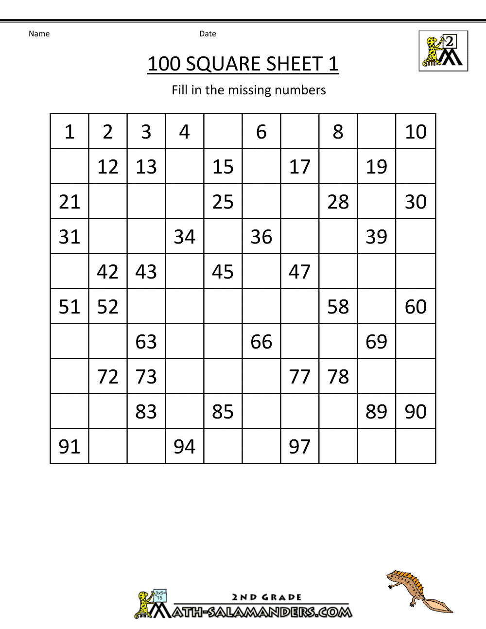 Counting Numbers Worksheets For Grade 1