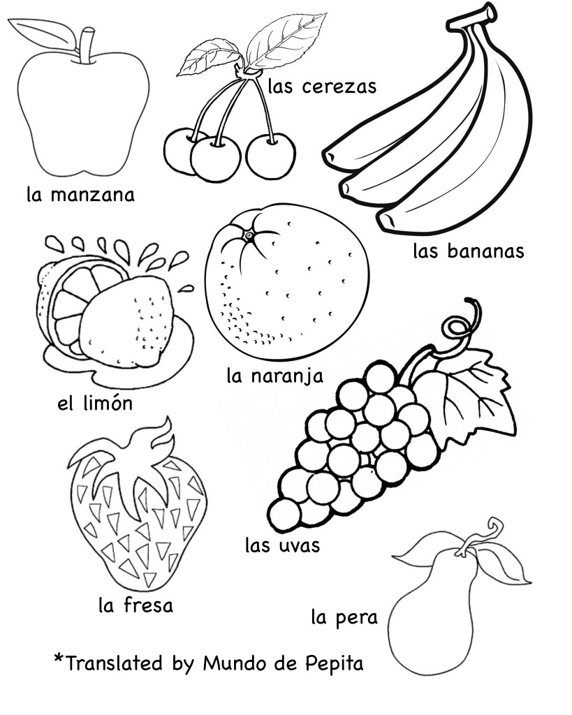 Multilingual Printables  Fruits And Vegetables In 7 Languages