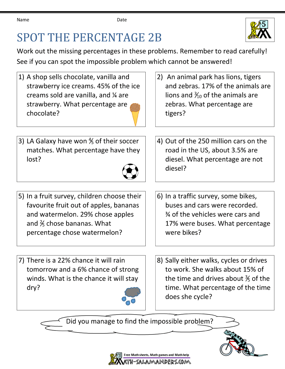Percentage Word Problems