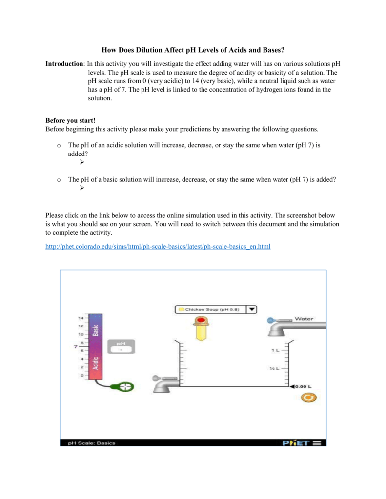 Ph Scale Worksheet The Best Worksheets Image Collection