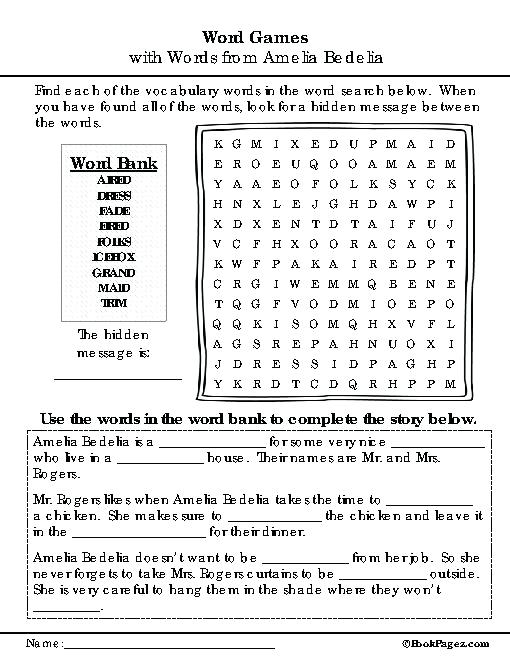 amelia-bedelia-worksheets