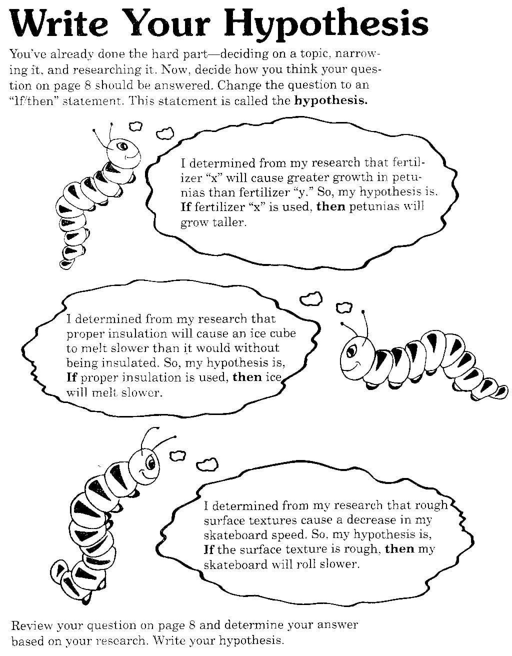 Practice Writing Hypothesis Worksheet Inspirational Hypothesis