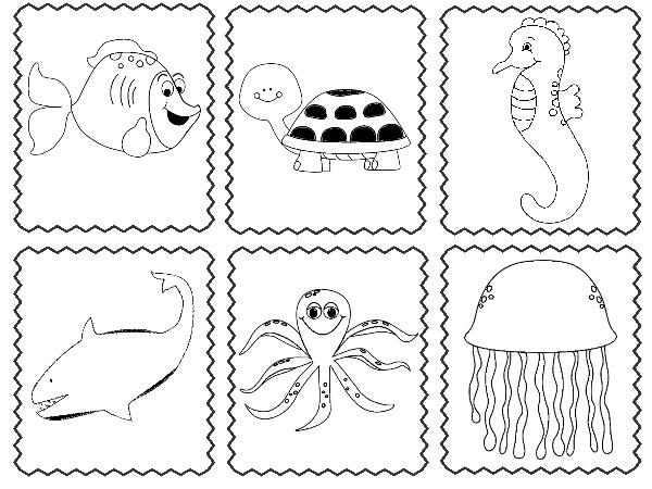 Preschool Worksheets Sea Animals 311474